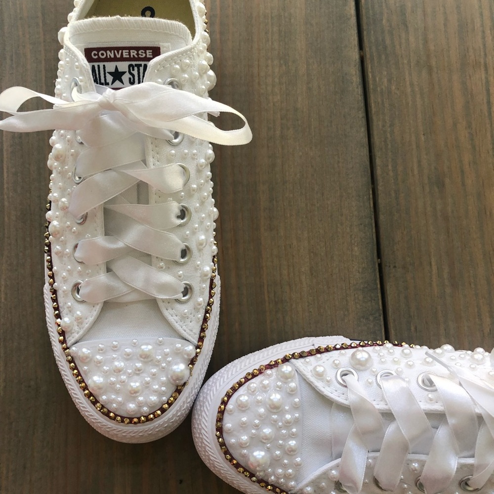 Bling Converse (white ribbon) - Picture 3 of 8